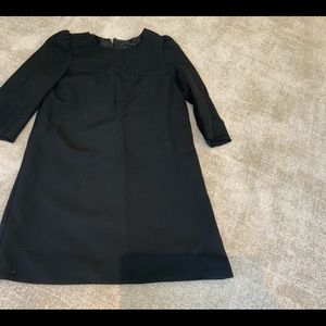 ZARA WOMAN BLACK DRESS ZIP BACK SZ M